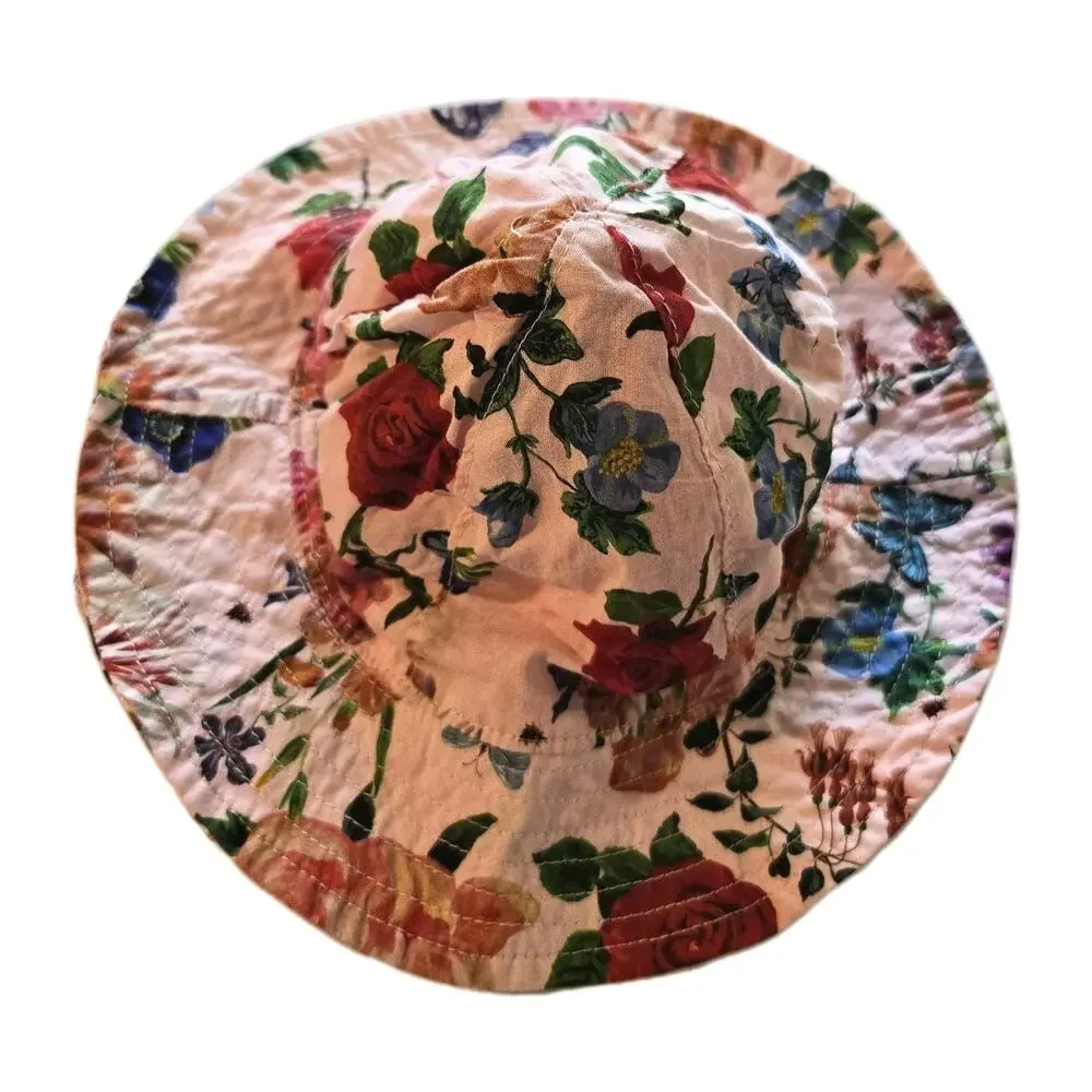 Bucket Hat Bonnet Summer Sun Hat‎ Beach Baby Girl H&M x Natalie Pete 4-6 Months